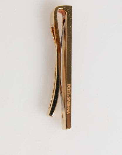 Multicolor Gold Tone Brass Men's Accessory Tie Clip Bar