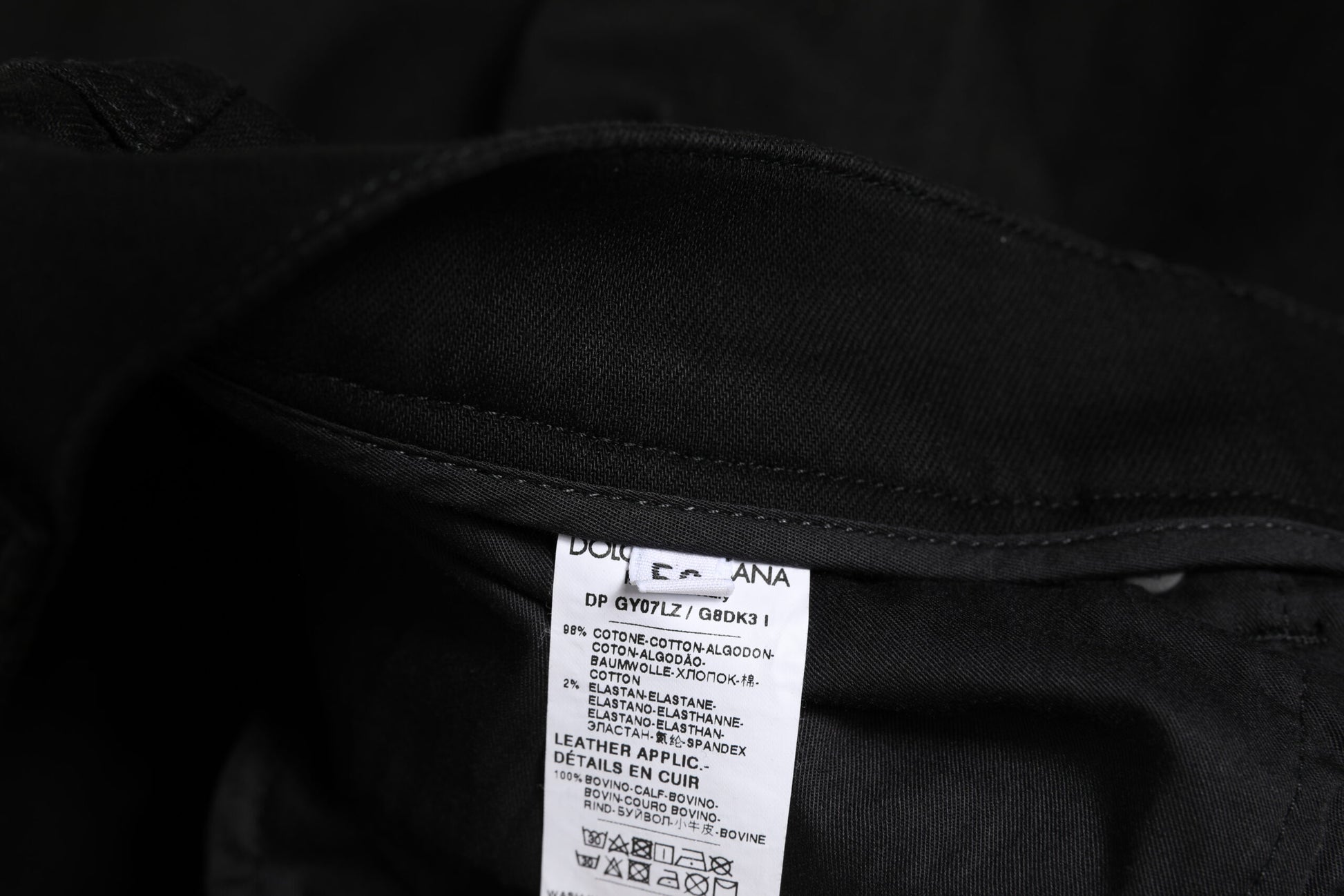 Black Cotton Skinny Jeans Men Trouser Pants