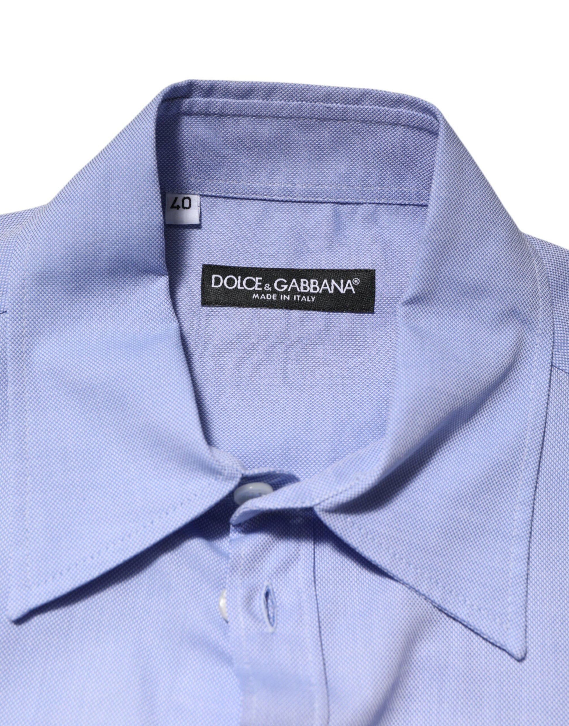 Light Blue Cotton Teddy Bear Long Sleeve Shirt
