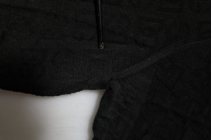 Black Silk Jacquard DG Polo Shirt T-shirt