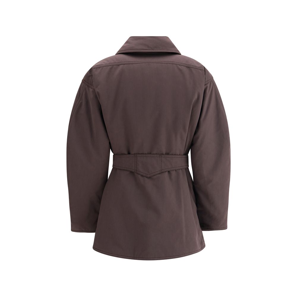 Purple Polyester Coat