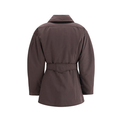 Purple Polyester Coat