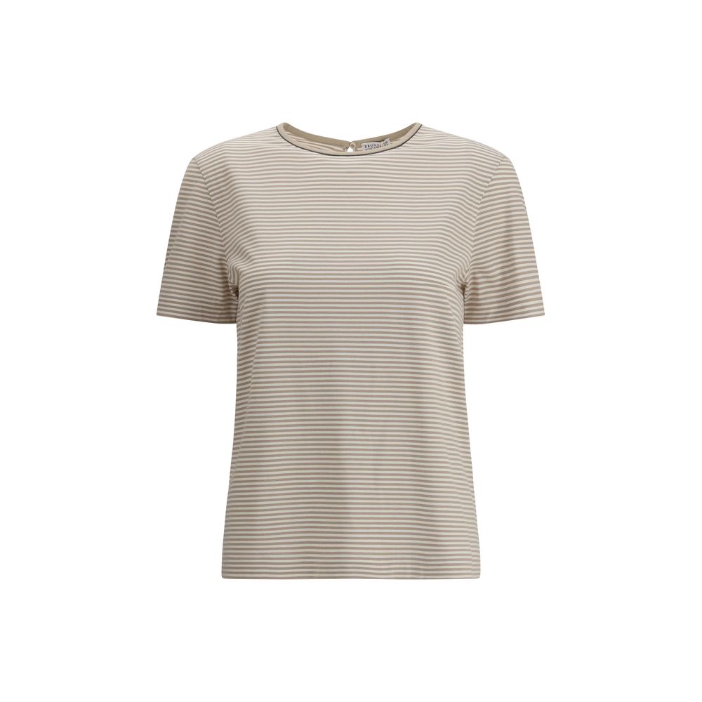 Beige Cotton T-Shirt