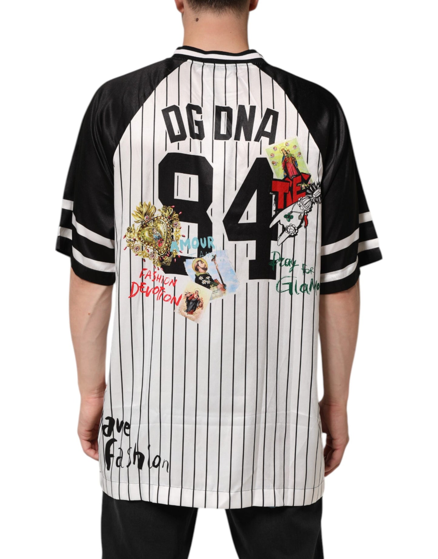 Tradizione Graffiti Print Oversized Men T-shirt