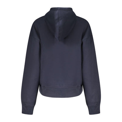 Blue Cotton Women Sweater