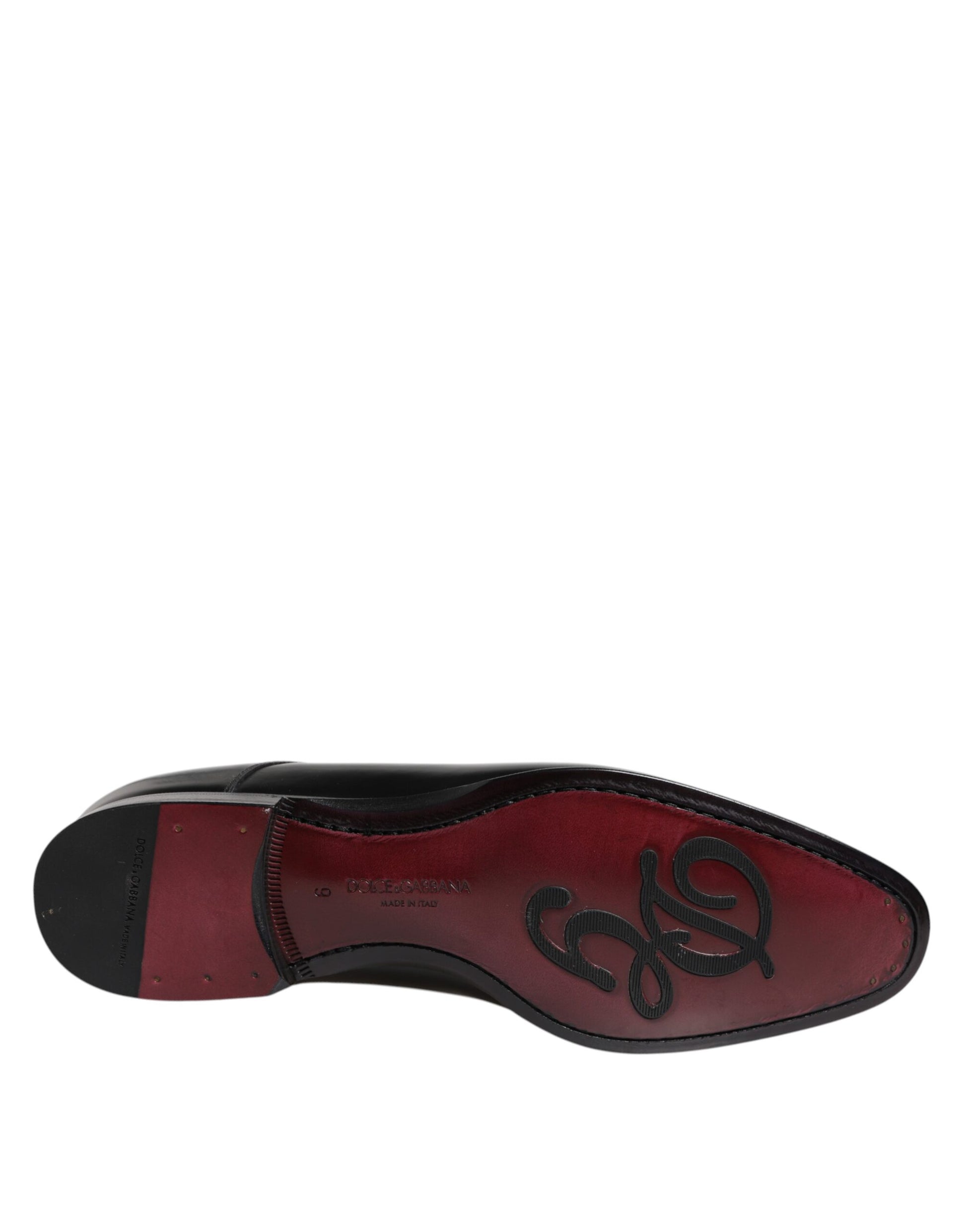 Men Dress Black Calfskin Leather Derby Shoes