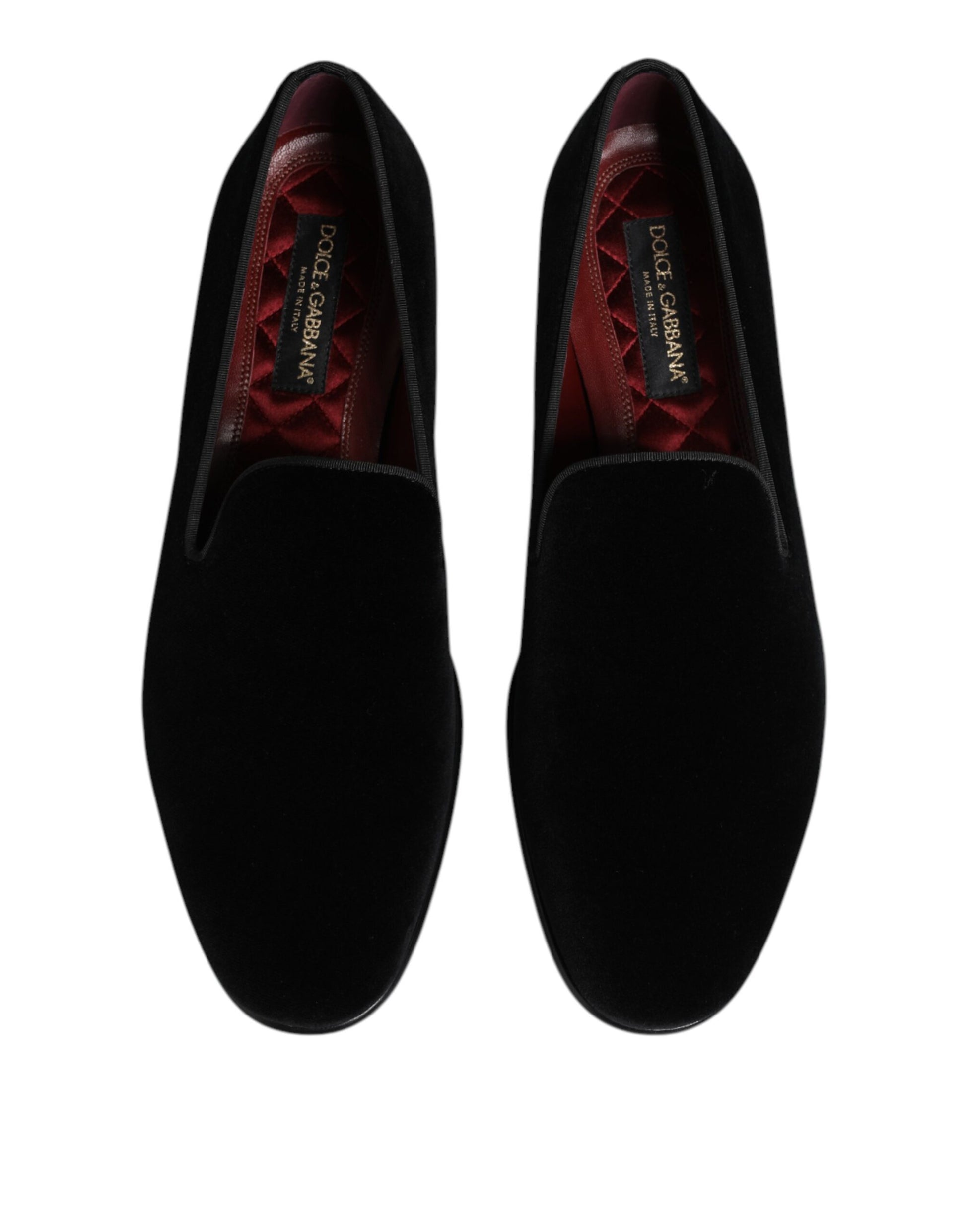 Black Velvet Slip On Men Loafers Formal Shoes