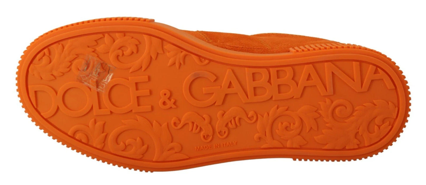 Orange Leather P.j. Tucker Men Sneakers Shoes