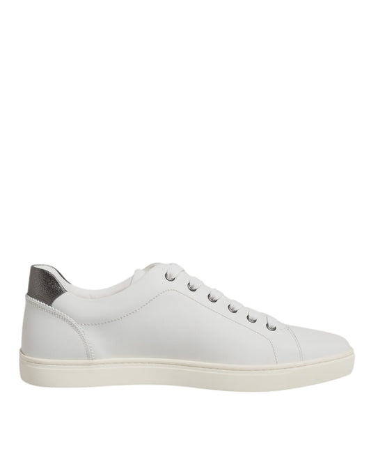 White Silver Sacred Heart Men Sneakers Shoes