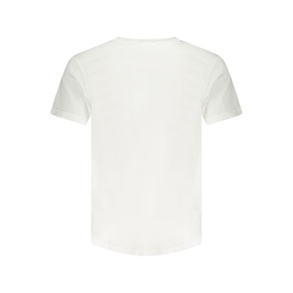 White Cotton Men T-Shirt