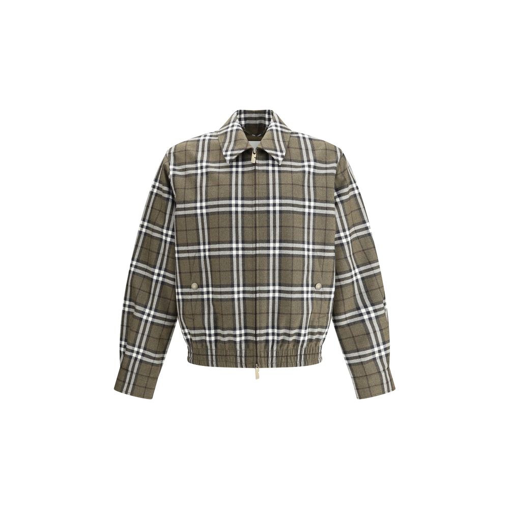 Green Wool Bomber
