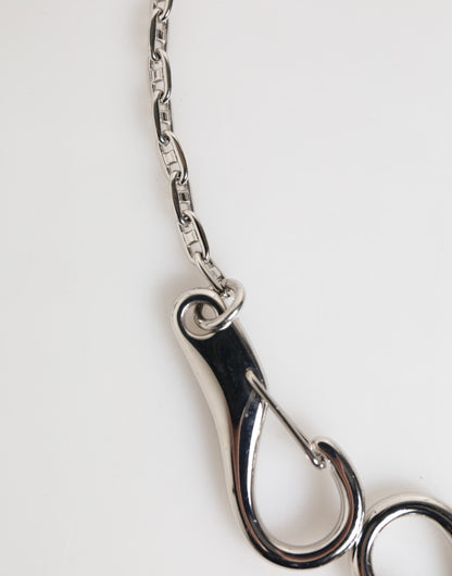 Silver DG Logo Key Holder Keychain Bag Charm Keyring