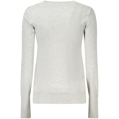 Gray Viscose Women Sweater