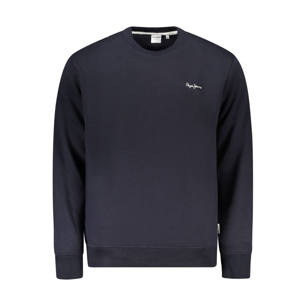 Blue Cotton Men Sweater