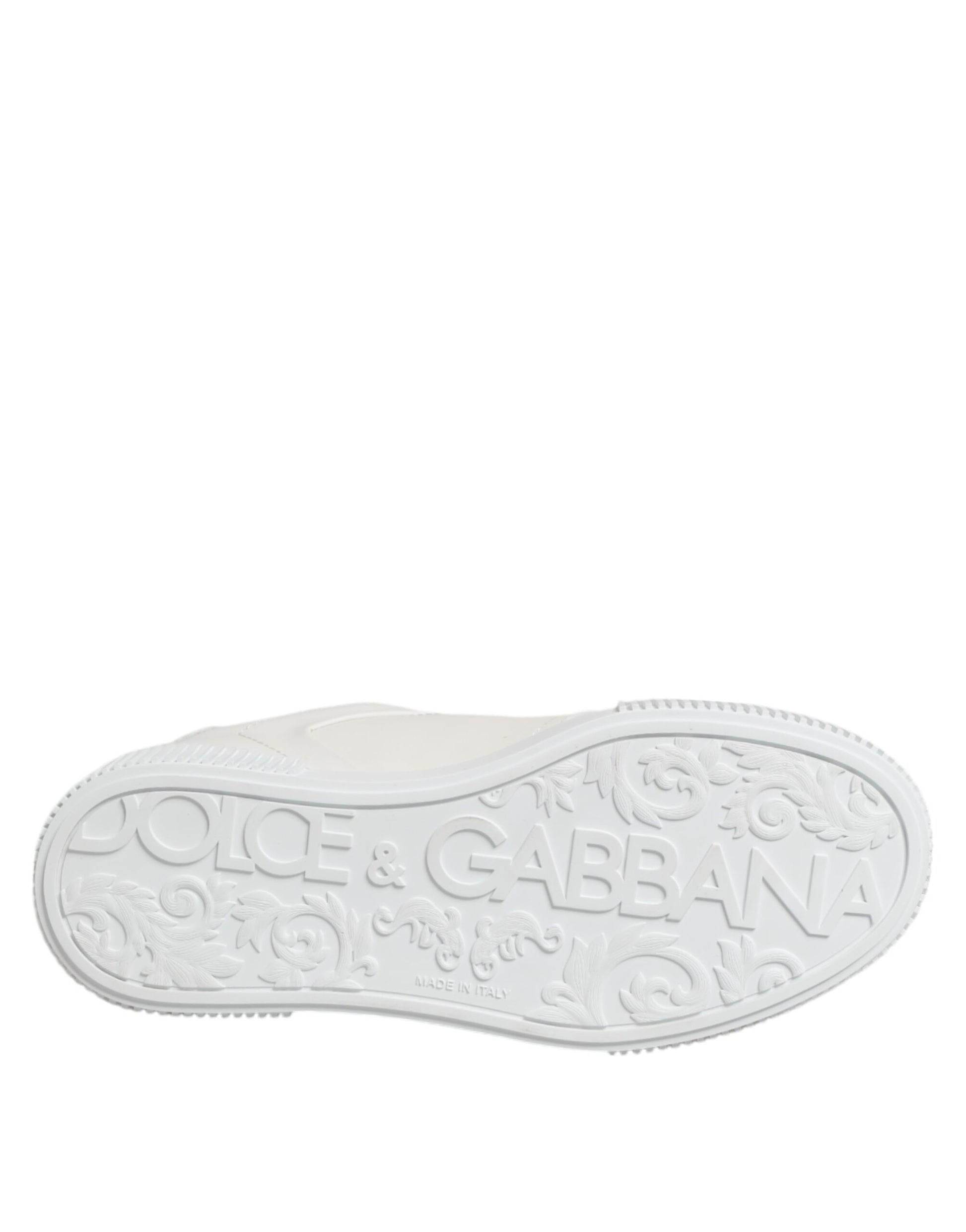 White Miami Leather Low Top Sneakers Shoes
