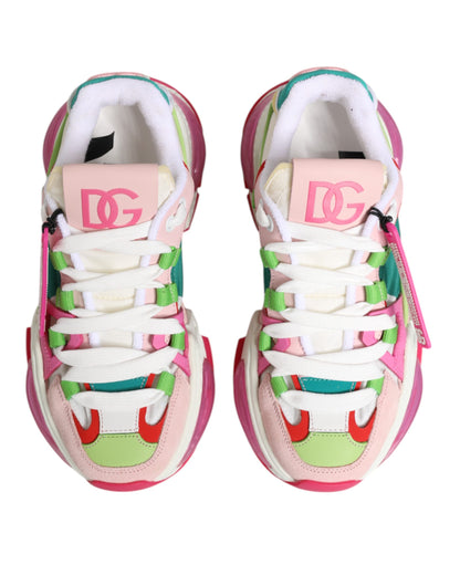 Multicolor Leather Airmaster Low Top Sneaker Shoes
