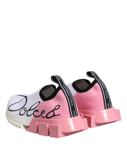 White Pink Low Top Sorrento Sneakers Shoes