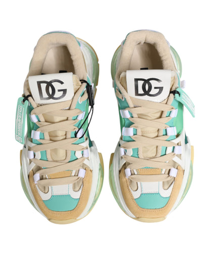 Multicolor Leather Airmaster Low Top Sneakers Shoes
