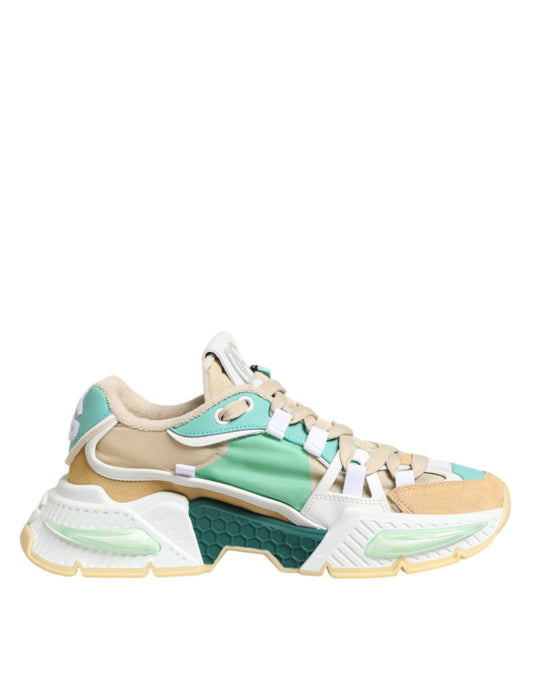 Multicolor Leather Airmaster Low Top Sneakers Shoes