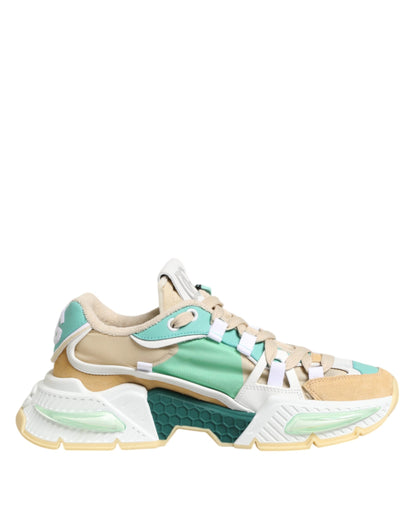 Multicolor Leather Airmaster Low Top Sneakers Shoes