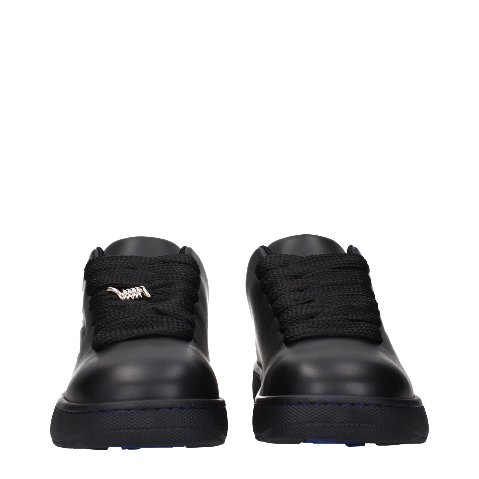 Black Leather Low Tops