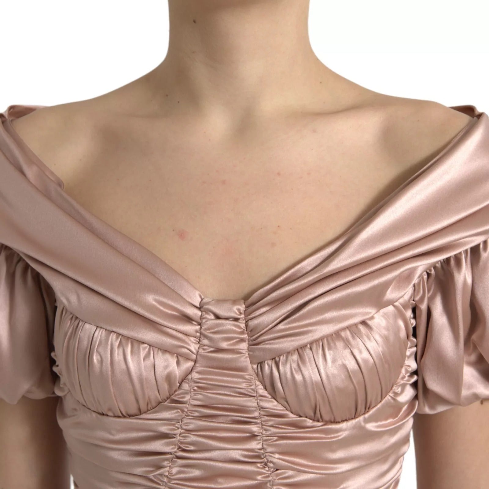 Pink Silk Stretch Sheath Mermaid Gown Dress