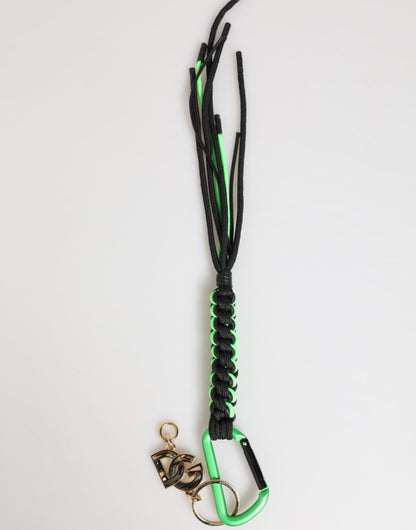 Polyester Multicolor Tape String DG Logo Keychain Keyring
