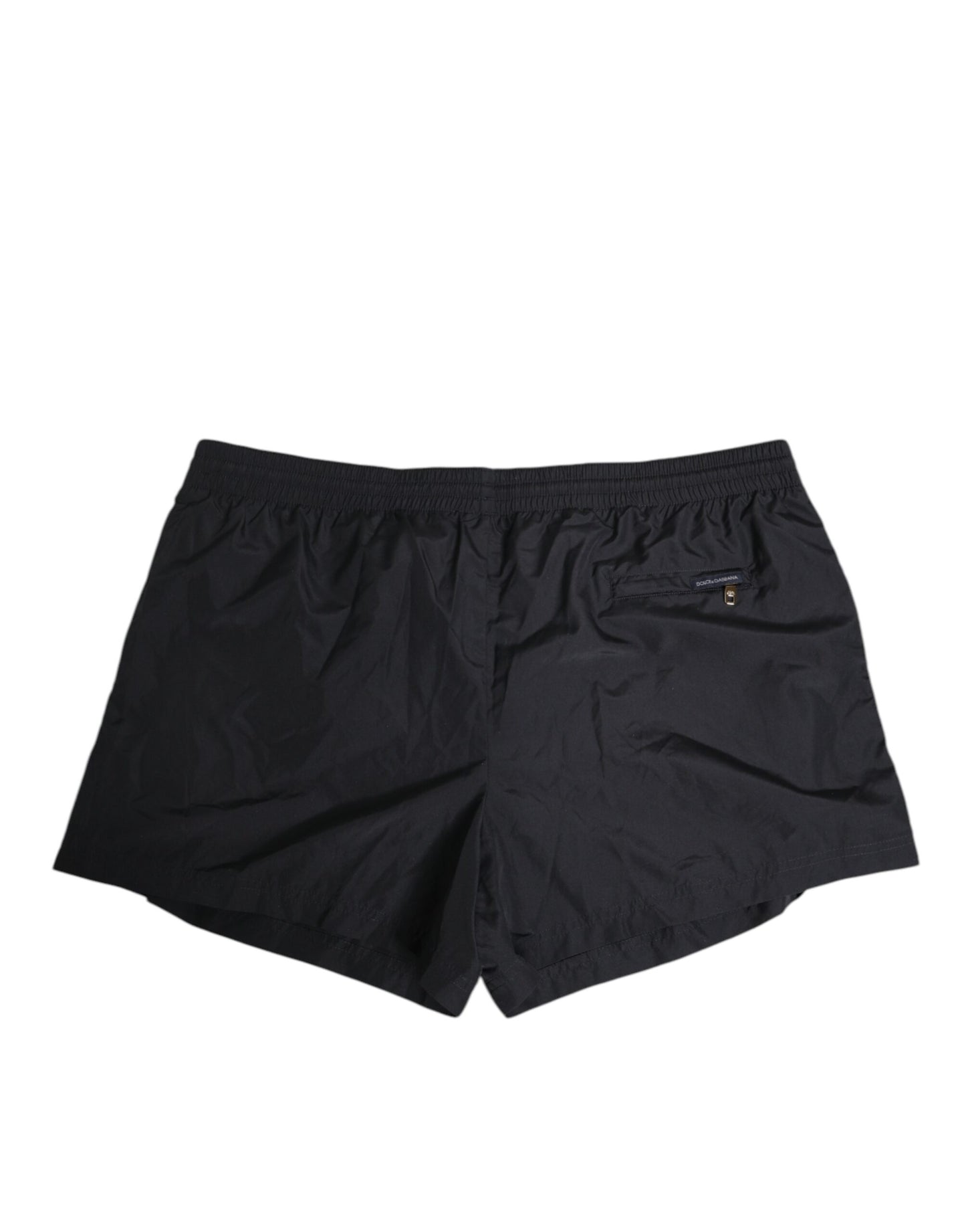 Black Nylon Side Logo Tape Shorts Swimwear