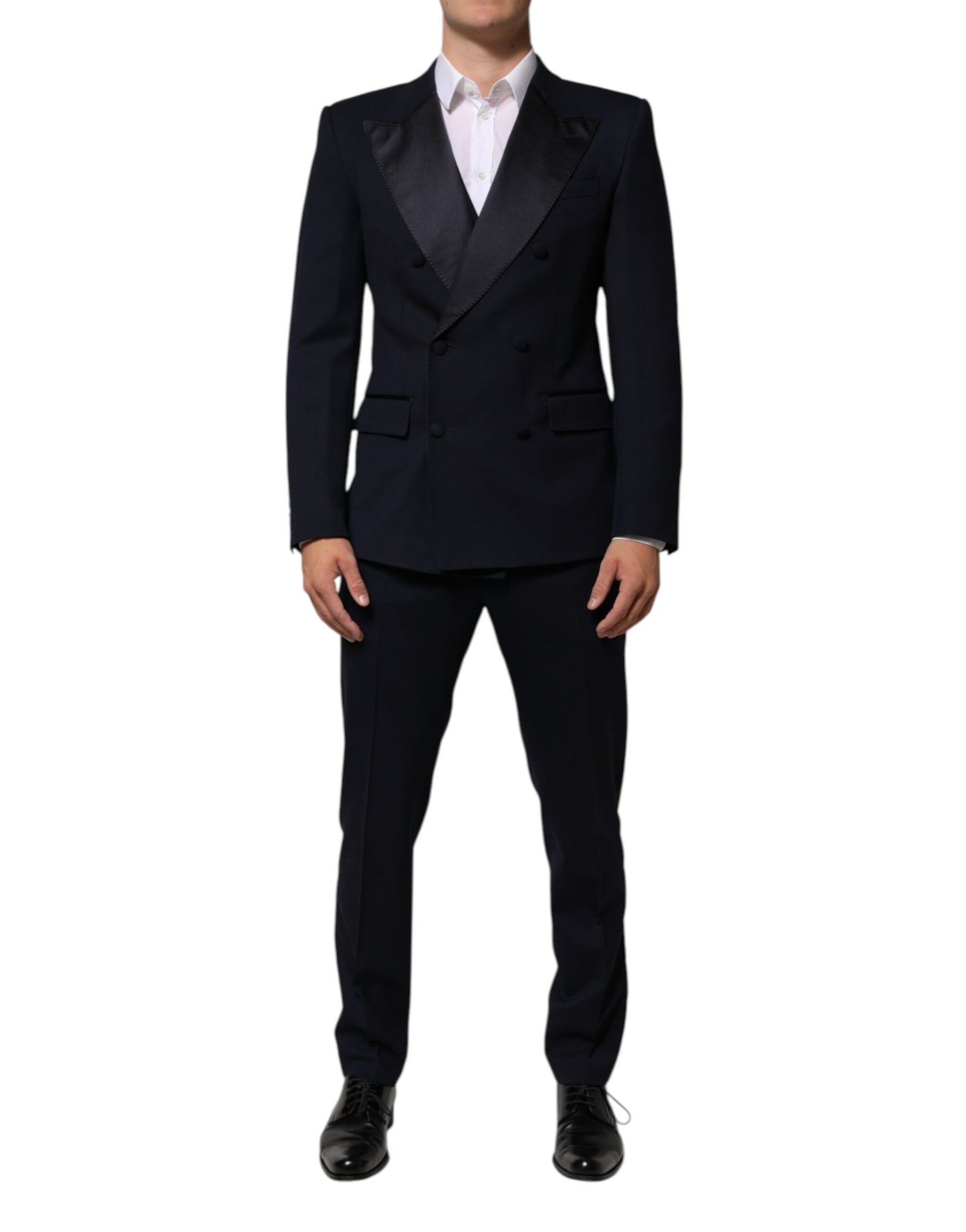 Black Wool 3 Piece Slim Fit Formal Men Suit