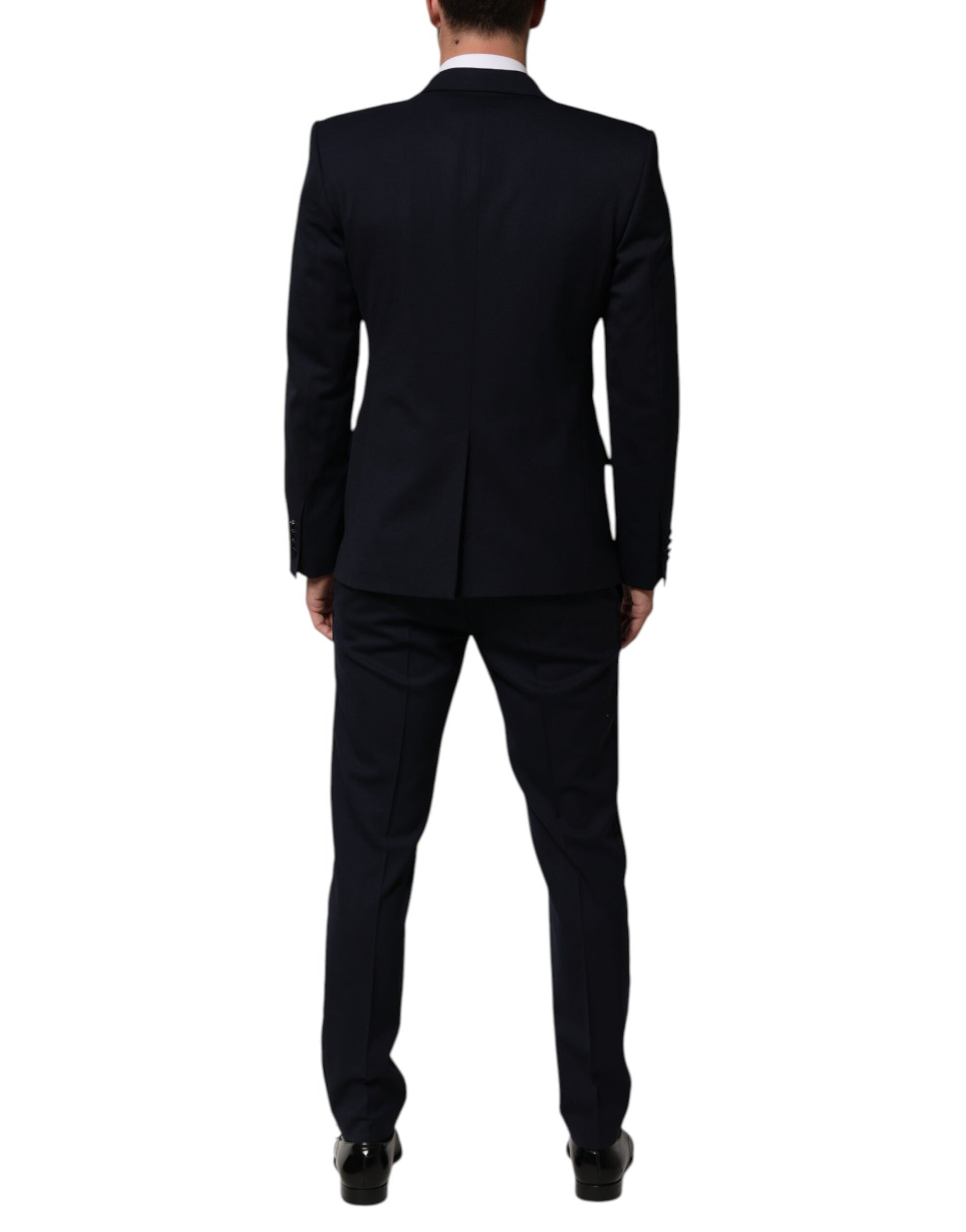 Black Wool 3 Piece Slim Fit Formal Men Suit