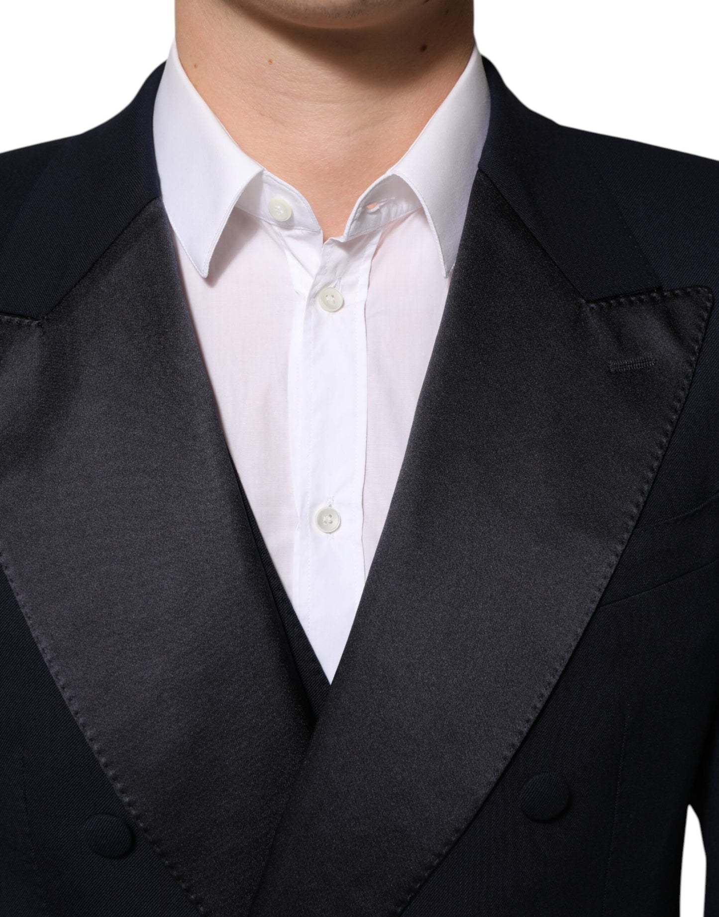 Black Wool 3 Piece Slim Fit Formal Men Suit