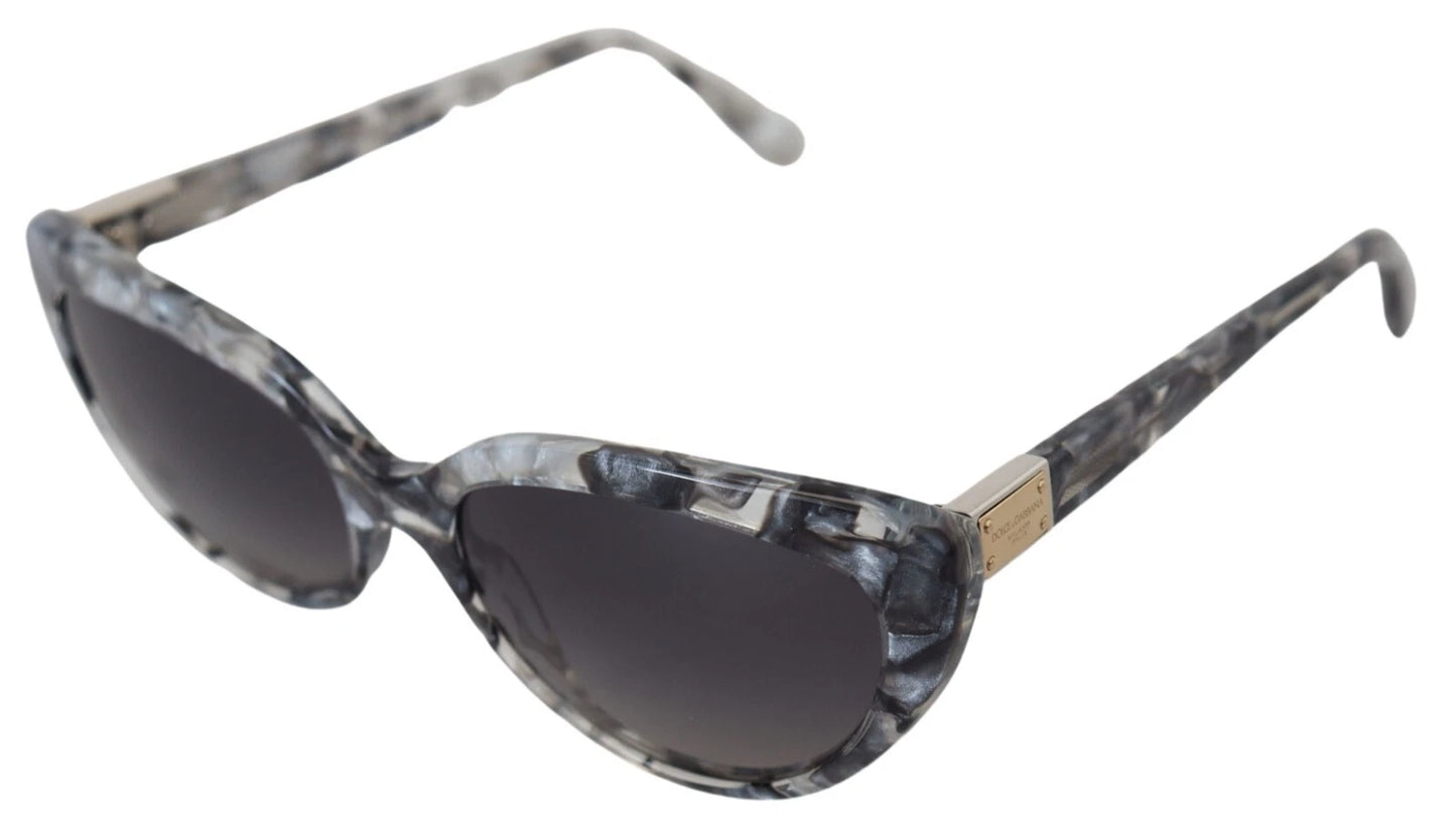 DG4194 Gray Acetate Logo Plaque Cat Eye Lens Sunglasses
