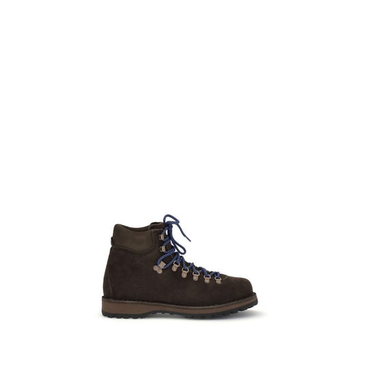 Black Calf Leather Bos Taurus Lace-Up Boots