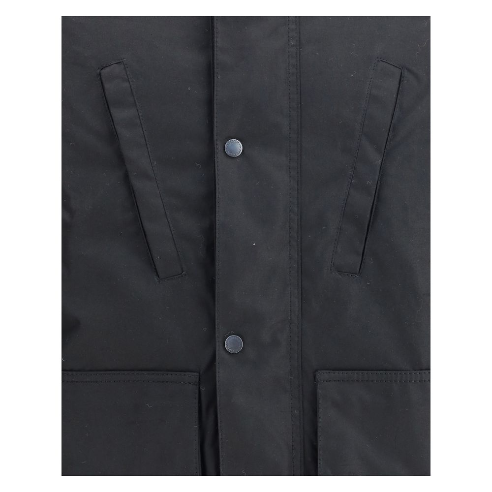 Black Cotton Parka