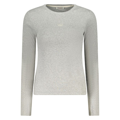 Gray Cotton Women's T-Shirt