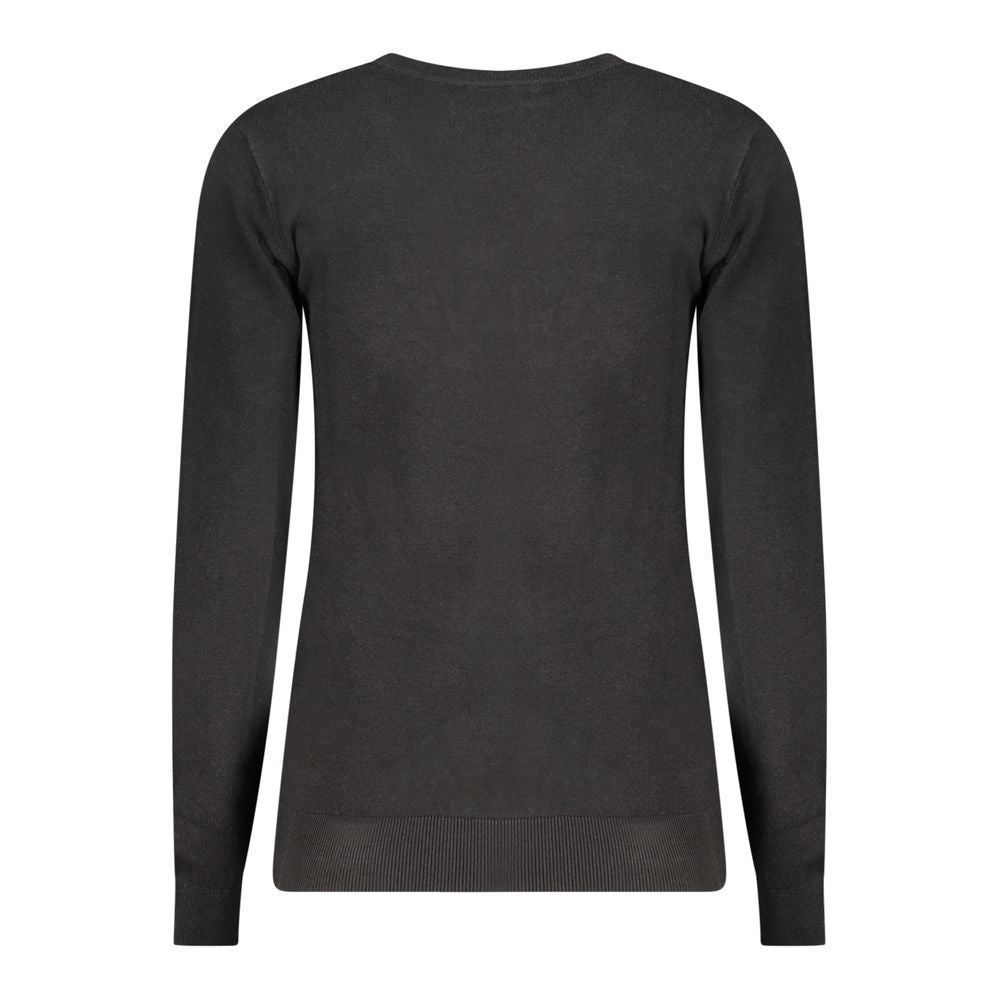 Black Viscose Women Sweater