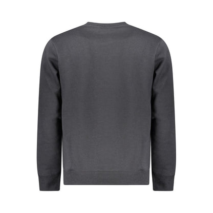 Black Cotton Men Sweater