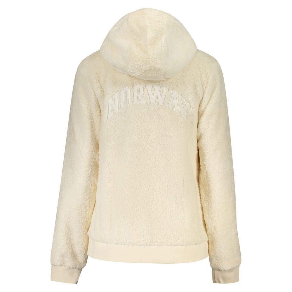 White Polyester Women Jacket
