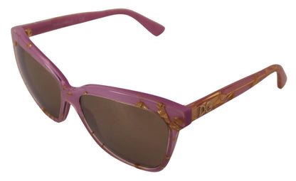 DG4251 Pink Gold Full Rim Rectangle Frame Shades
