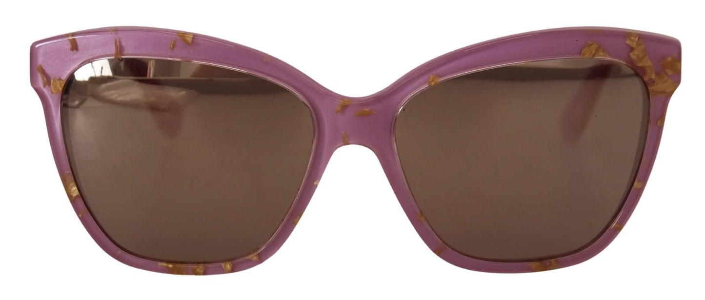 DG4251 Pink Gold Full Rim Rectangle Frame Shades