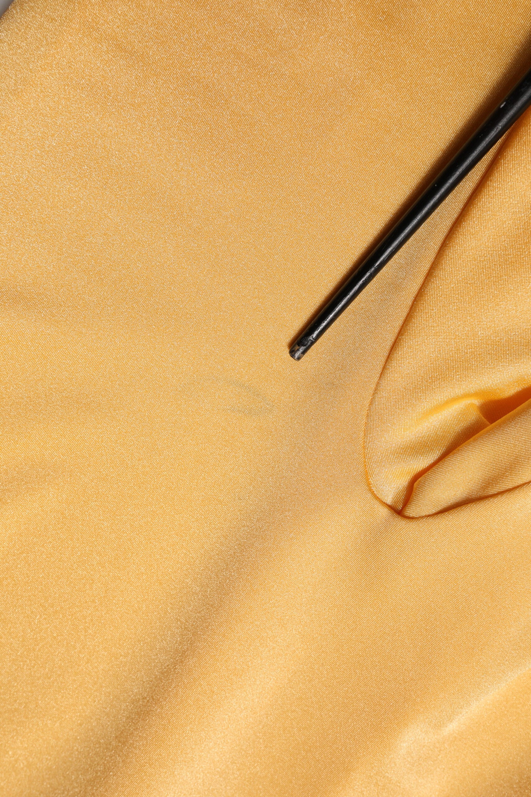 Gold Yellow Stretch Long Sleeve Bodysuit Dress