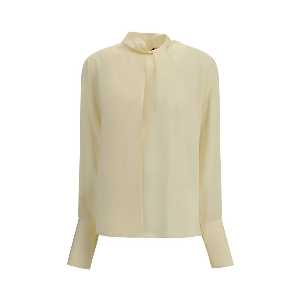 Cream Silk Blouse