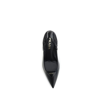 Leather logo Pumps