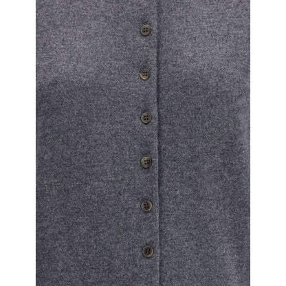 Gray Cashmere Cardigan