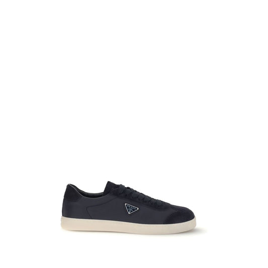 Blue Leather Sneakers