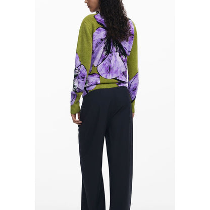 Purple Elastane Women Sweater