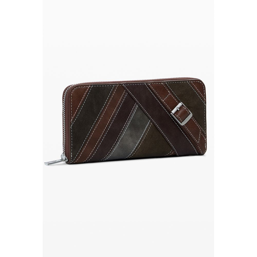 Brown Polyethylene Women Wallet