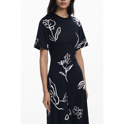 Black Cotton Women Dress