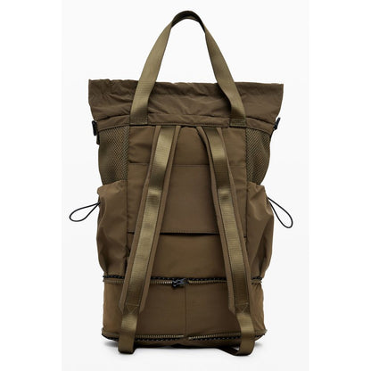 Green Polyester Women Convertible Handbag