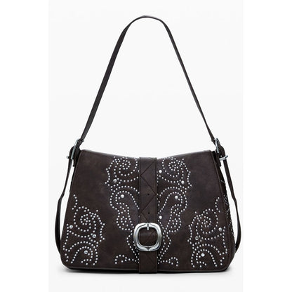 Brown Polyethylene Women Handbag